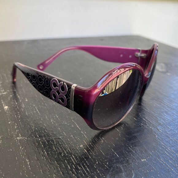 Coach S2003 Plum Ombre Oversized Sunglasses Y2K Logo Glam Shades main image 11